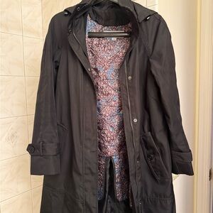 Marc New York by Andrew Marc Black Trench Coat with Removable Lining